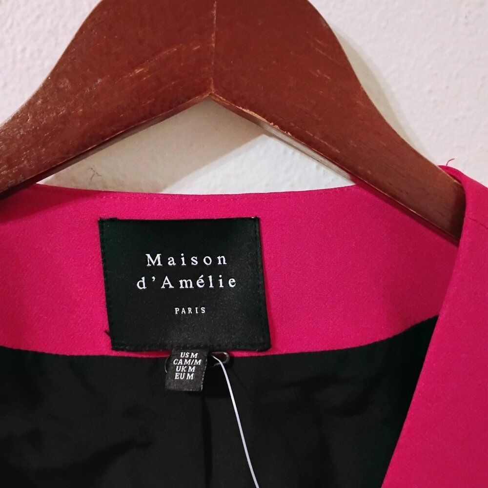 Maison d'Amelie Paris sz Medium pink vest - Picture 3 of 7